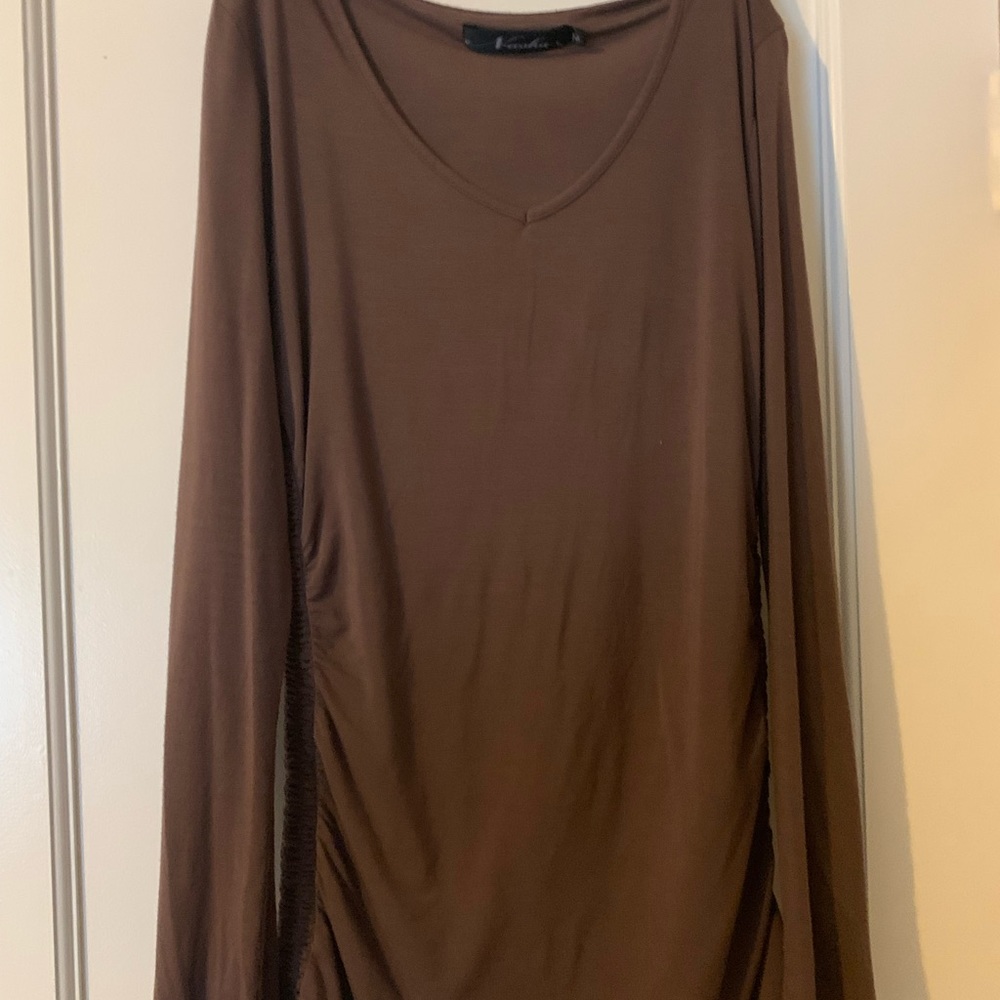 Neeosha Brown Long Sleeve Shirt